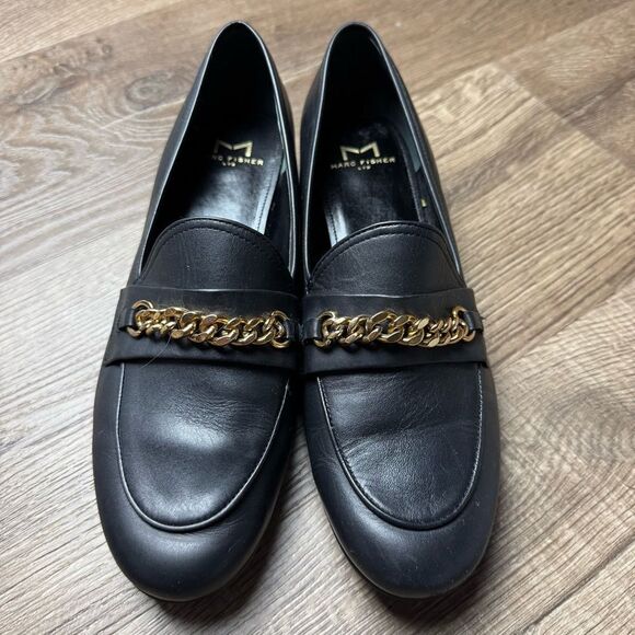 Marc Fisher | Black Leather Nickie Loafer - Picture 3 of 9